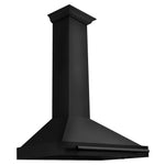 ZLINE 36 in. Convertible Black Stainless Steel Wall Mount Range Hood With Black Stainless Steel, Handle Open Box-Good Condition