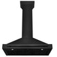 ZLINE 36 in. Convertible Black Stainless Steel Wall Mount Range Hood With Black Stainless Steel, Handle Open Box-Good Condition