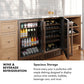 ZLINE Autograph Edition 24 in. Monument Dual Zone 44 Bottle Wine Cooler in Stainless Steel with Champagne Bronze Accents (RWVZ-UD-24-CB)