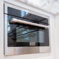 ZLINE 24 in. Stainless Steel Built-in Convection Microwave Oven with Speed and Sensor Cooking (MWO-24) lifestyle, in a cottage style kitchen.