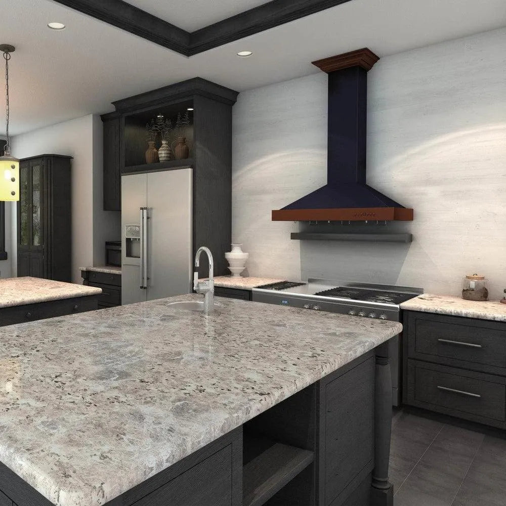 ZLINE Designer Series Wall Mount Range Hood in Oil-Rubbed Bronze and Copper (KB2-BCXXX) 