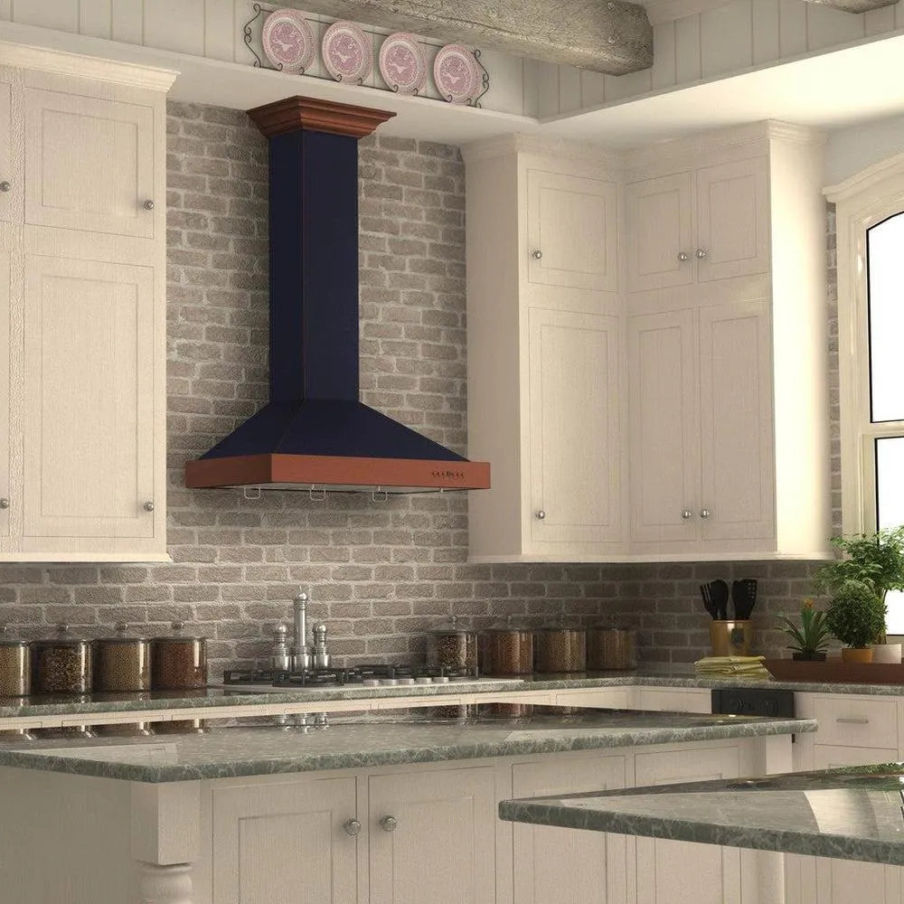 ZLINE Designer Series Wall Mount Range Hood in Oil-Rubbed Bronze and Copper (KB2-BCXXX) 