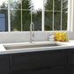 ZLINE 36 in. Meribel Undermount Single Bowl Kitchen Sink with Bottom Grid and Color Options (SRS-36) Stainless Steel