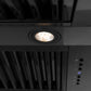 ZLINE Autograph Edition Black Stainless Steel Range Hood with Champagne Bronze Handle (BS655Z-CB)