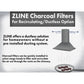 ZLINE Charcoal Replacement Filters for Models 587, 597, and 9597 (Set of 2) (CF1-587/597/9597)