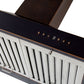 ZLINE Ducted Vent Designer Series Wall Mount Range Hood in Hand-Hammered Copper (KB2-HBXXX) button panel and display.