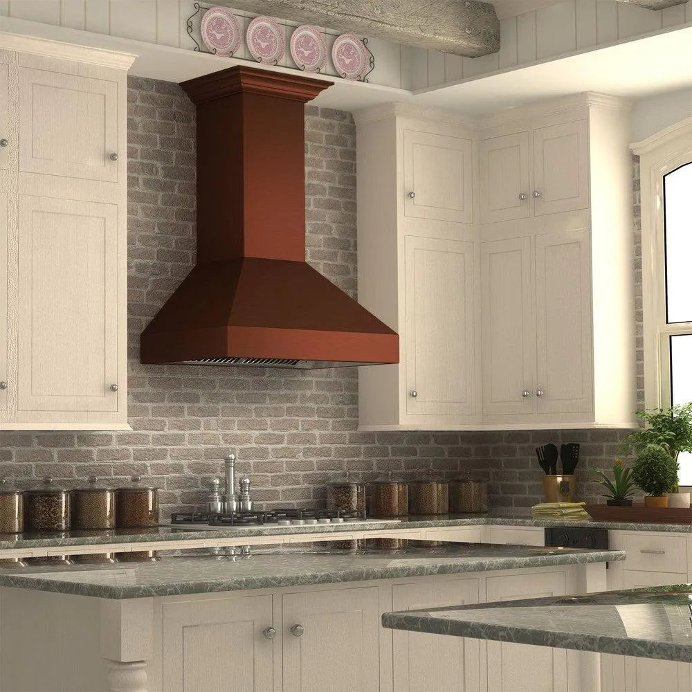 ZLINE Convertible Designer Series Copper Wall Mount Range Hood (8667C) 