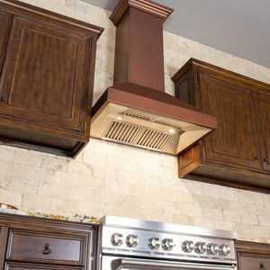 ZLINE Convertible Designer Series Copper Wall Mount Range Hood (8667C) 