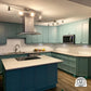 ZLINE Convertible Vent Island Mount Range Hood in Stainless Steel and Glass (GL14i) real customer photograph.