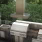 ZLINE Ducted Outdoor Island Mount Range Hood in Stainless Steel (KECOMi-304) rendering.