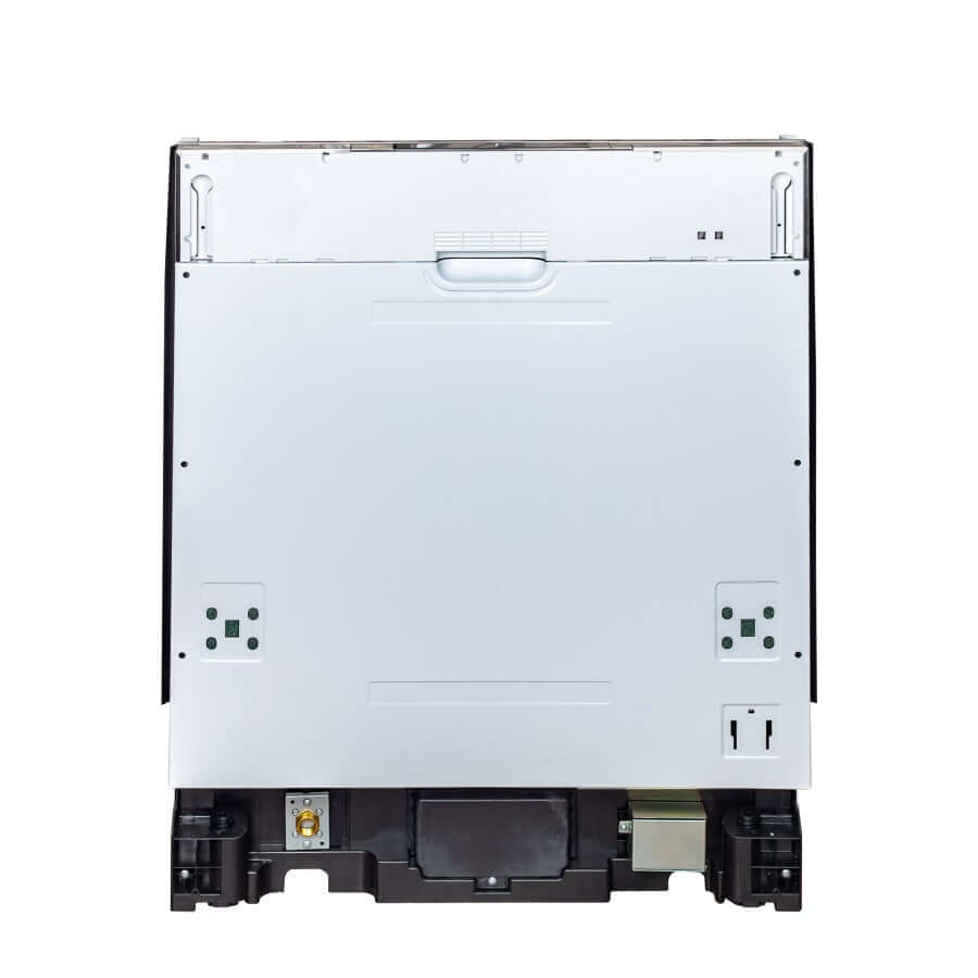 ZLINE 24 in. Copper Top Control Built-In Dishwasher with Stainless Steel Tub and Traditional Style Handle, 52dBa (DW-C-H-24) front, closed, without panel.