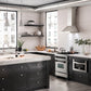 ZLINE Autograph Edition 24 in. 2.8 cu. ft. Legacy Dual Fuel Range with 4 Burner Gas Cooktop and Electric Convection Oven in Satin Stainless Steel and Matte Black Accents, Open Box-Good Condition