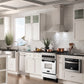ZLINE Autograph Edition 24 in. 2.8 cu. ft. Legacy Dual Fuel Range with 4 Burner Gas Cooktop and Electric Convection Oven in Stainless Steel with White Matte Door and Matte Black Accents, Open Box-Good Condition