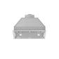 ZLINE 46 in. Remote Blower Ducted Range Hood Insert in Stainless Steel (695-RD-46) front, under.