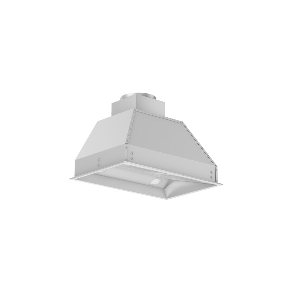 ZLINE 34 in. Ducted Remote Blower Range Hood Insert in Stainless Steel (698-RS-34-400) side, under.