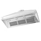 ZLINE 46 in. Ducted Wall Mount Range Hood Insert in Outdoor Approved Stainless Steel (721-304-46)