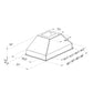 ZLINE 28 in. Ducted Island Mount Range Hood Insert in Stainless Steel (721i-28)