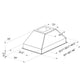 ZLINE 40 in. Ducted Island Mount Range Hood Insert in Stainless Steel (824i-40)