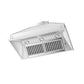 ZLINE 40 in. Ducted Island Mount Range Hood Insert in Stainless Steel (824i-40)
