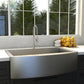 ZLINE 33 in. Vail Farmhouse Apron Mount Single Bowl Kitchen Sink with Bottom Grid and Color Options (SAS-33)