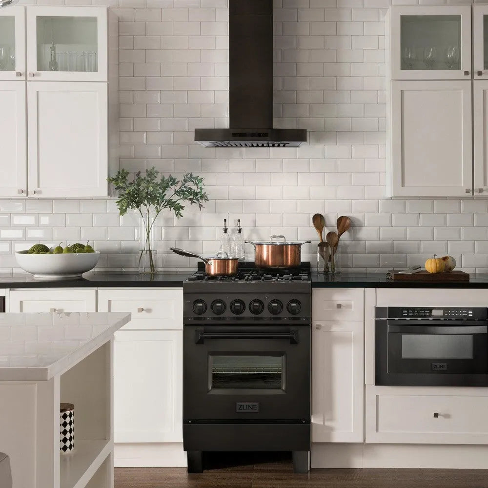 ZLINE Convertible Vent Wall Mount Range Hood in Black Stainless Steel (BSKEN) 