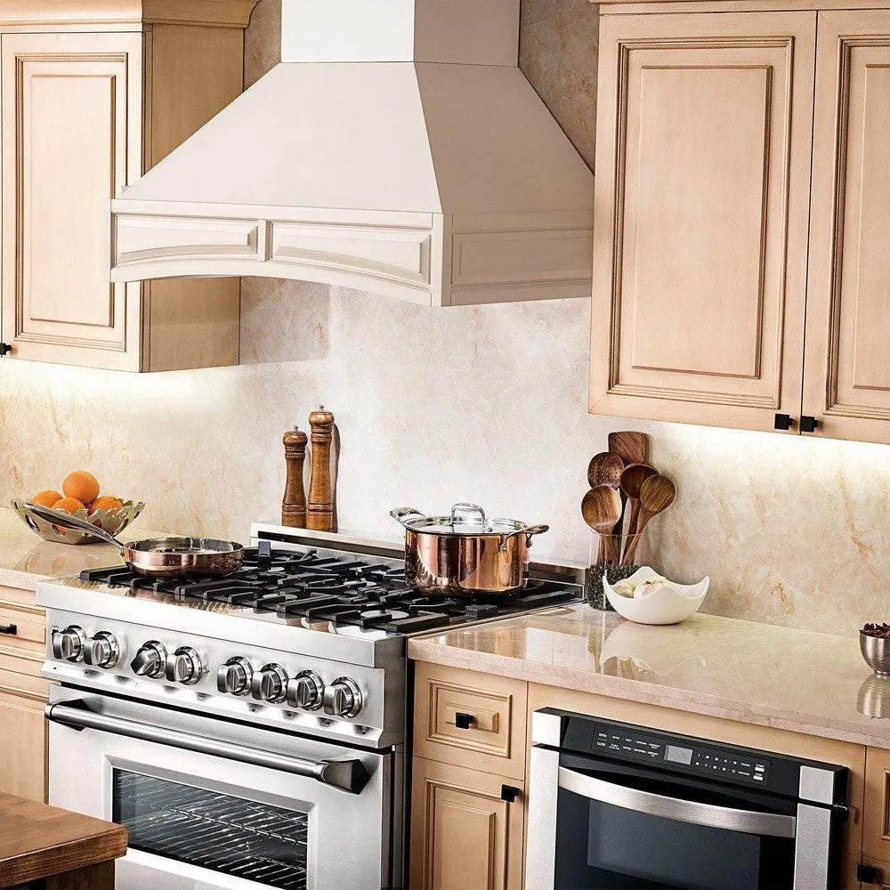 ZLINE Wooden Wall Mount Range Hood in Cottage White (321TT) 