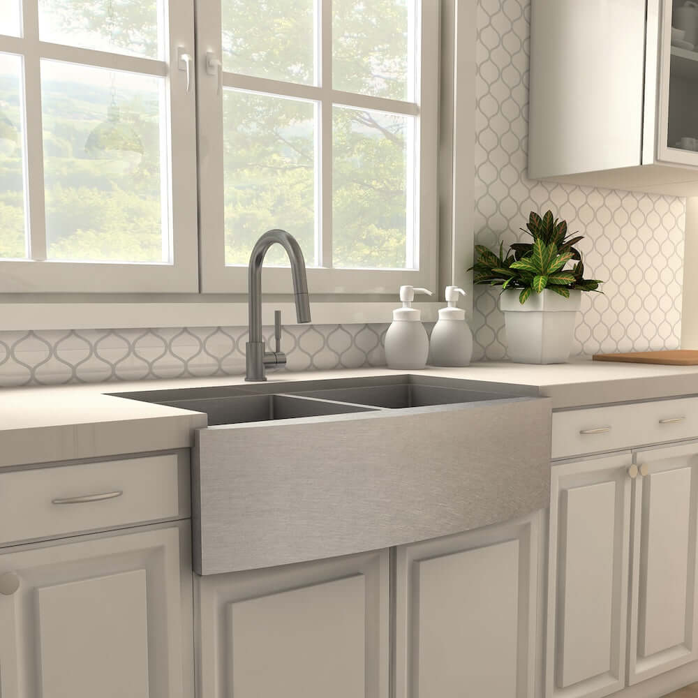 ZLINE Gemini Kitchen Faucet in Gun Metal (GEM-KF-GM)