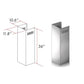 ZLINE 1-36 in. Chimney Extension for 9 ft. to 10 ft. Ceilings (1PCEXT-587/597)