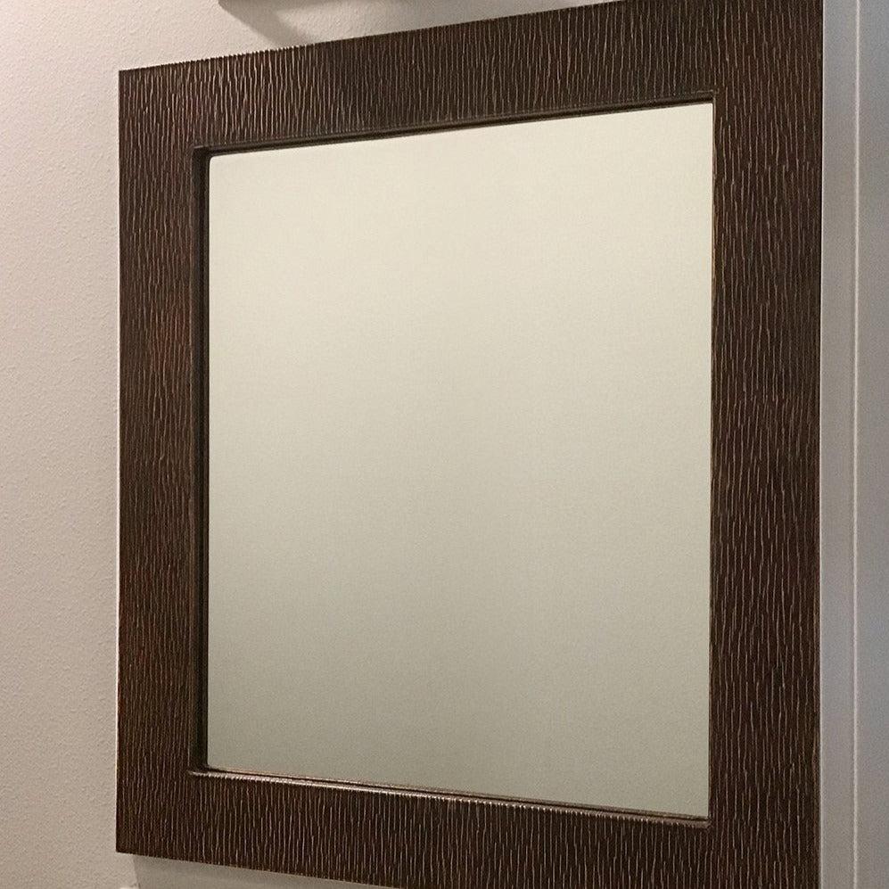 Premier Copper 36 in. Rectangle Hammered Copper Mirror - Lifestyle
