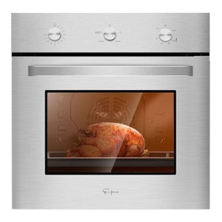 Empava 24 in. Single Natural Gas Wall Oven in Stainless Steel (24WO08)