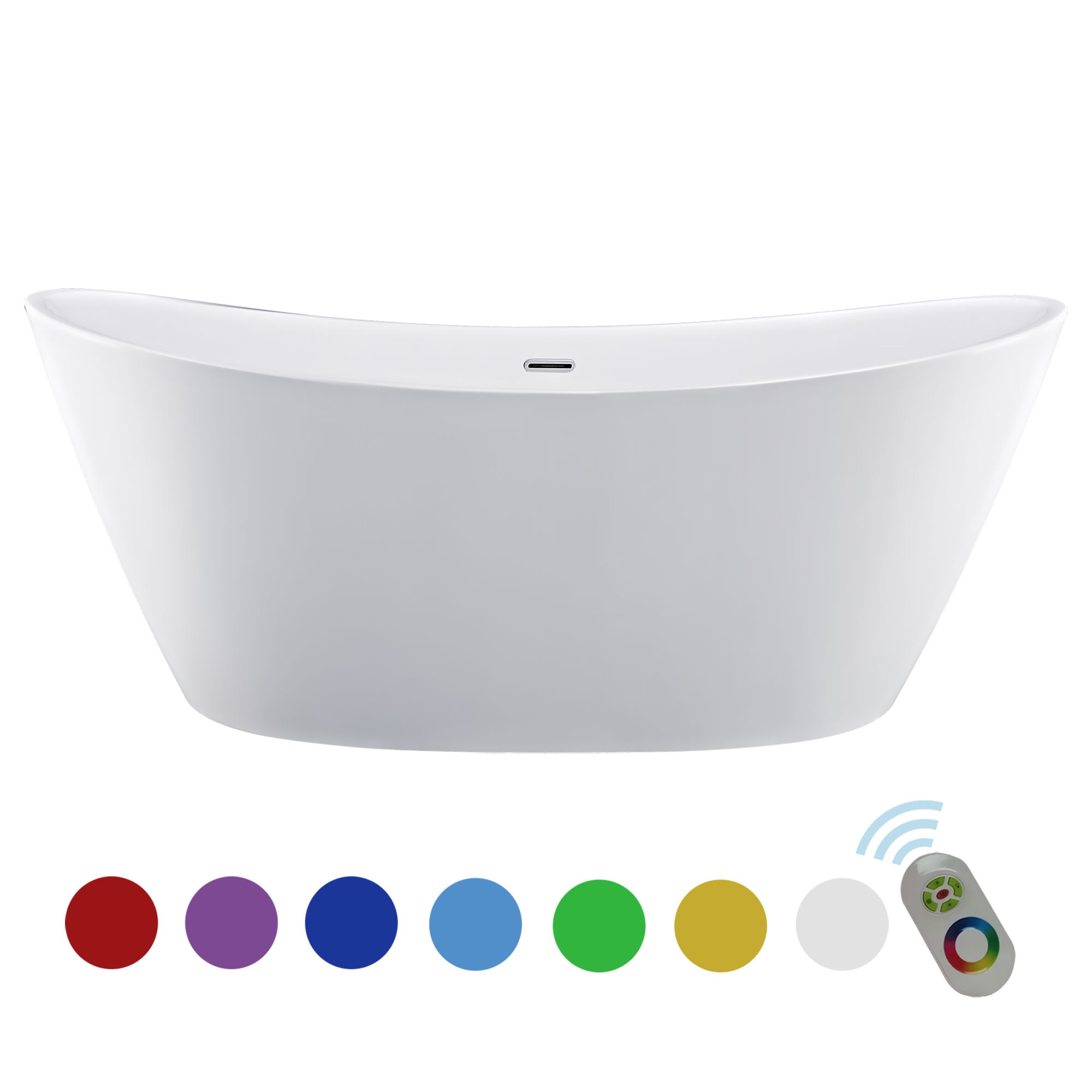 67 in. Freestanding Soaking Bathtub with Lighted-67FT1518LED-1