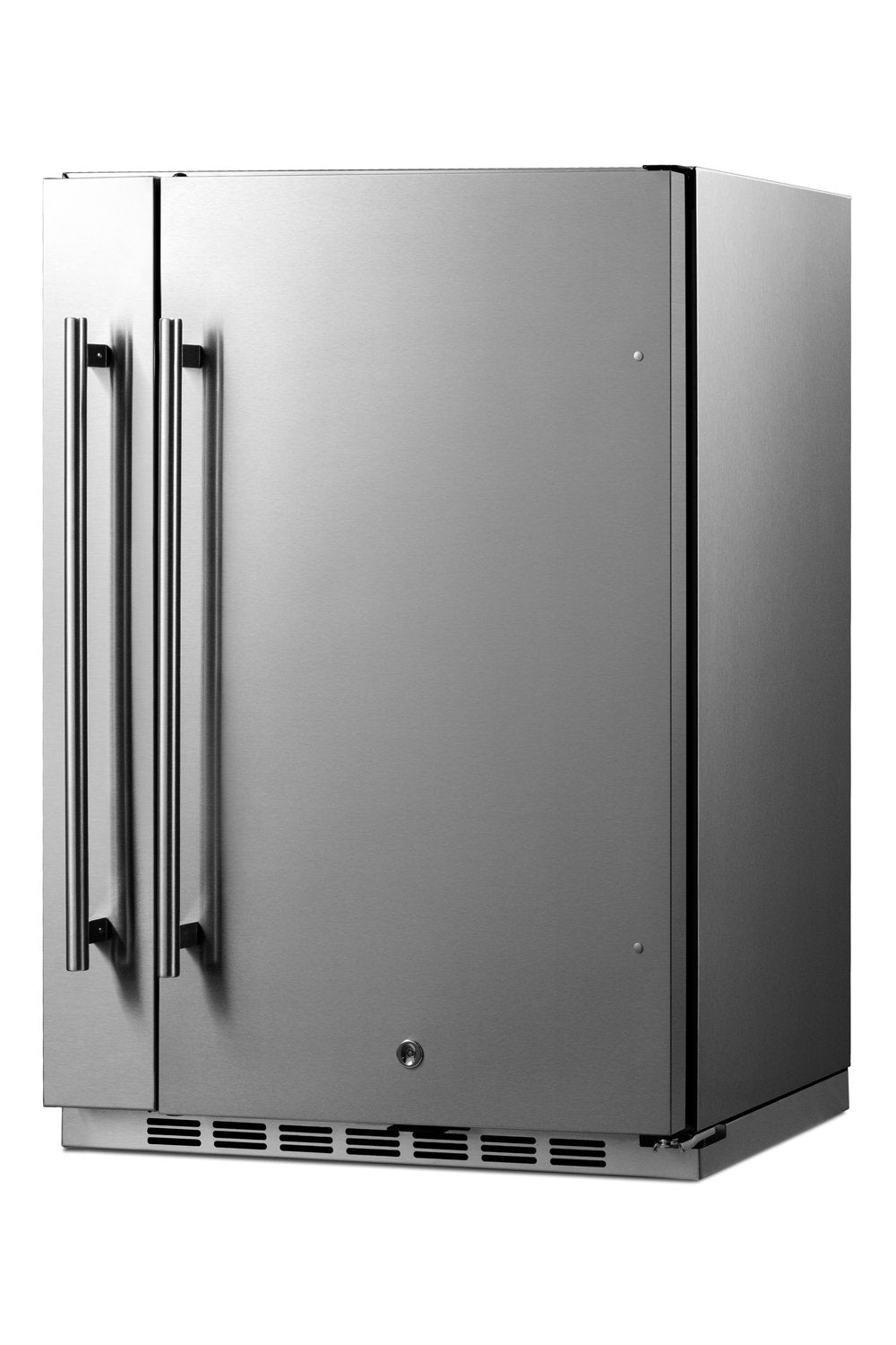 SUMMIT Shallow Depth 24 in. Outdoor Built-In Freezerless Refrigerator With Slide-Out Storage Compartment (SPR196OS24)