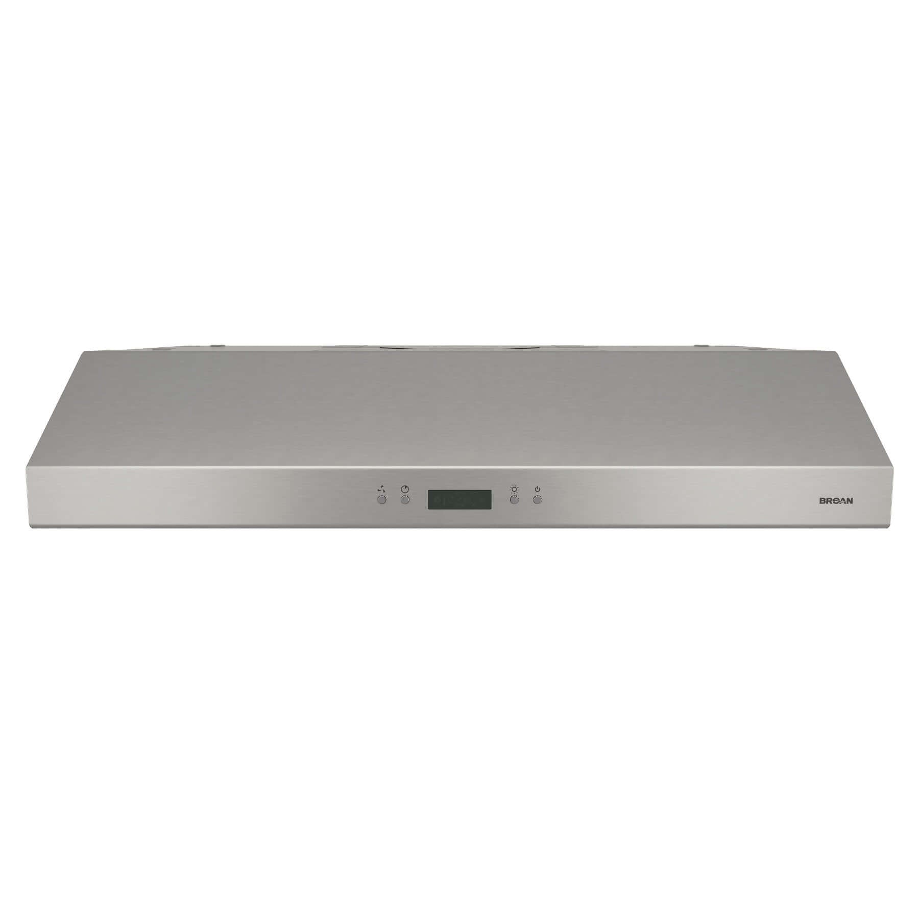 Broan Glacier Series Under-Cabinet Range Hood with Heat Sentry In Stainless Steel with Size Options (BCDJ1)
