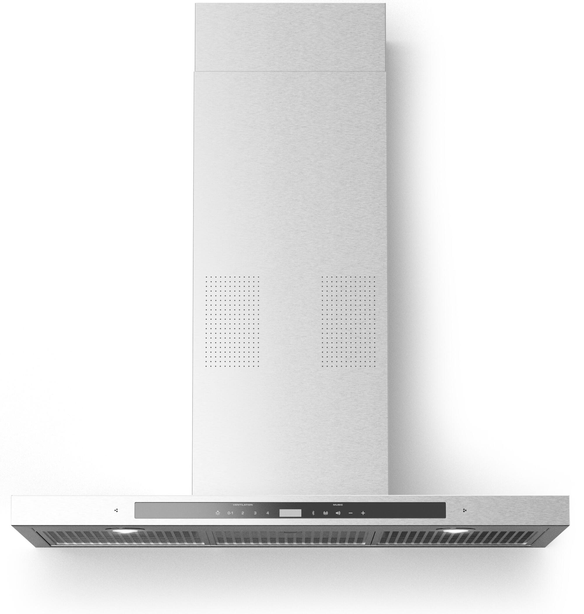 Forté 36 in. 600CFM Wall Mount Range Hood with i-Hood Bluetooth Music Player in Stainless Steel