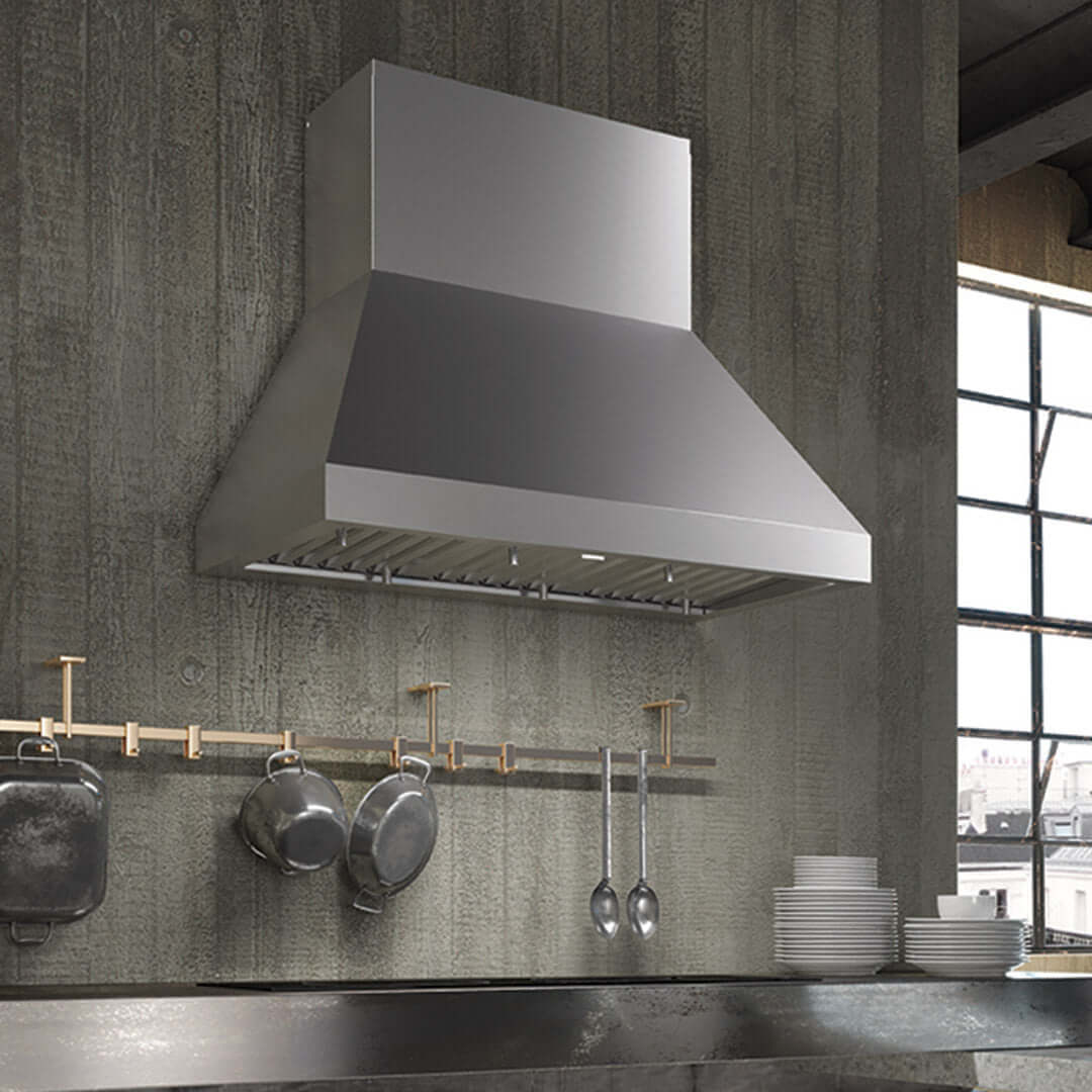 Faber Camino Wall Mount Range Hood With Size Options In Stainless Steel