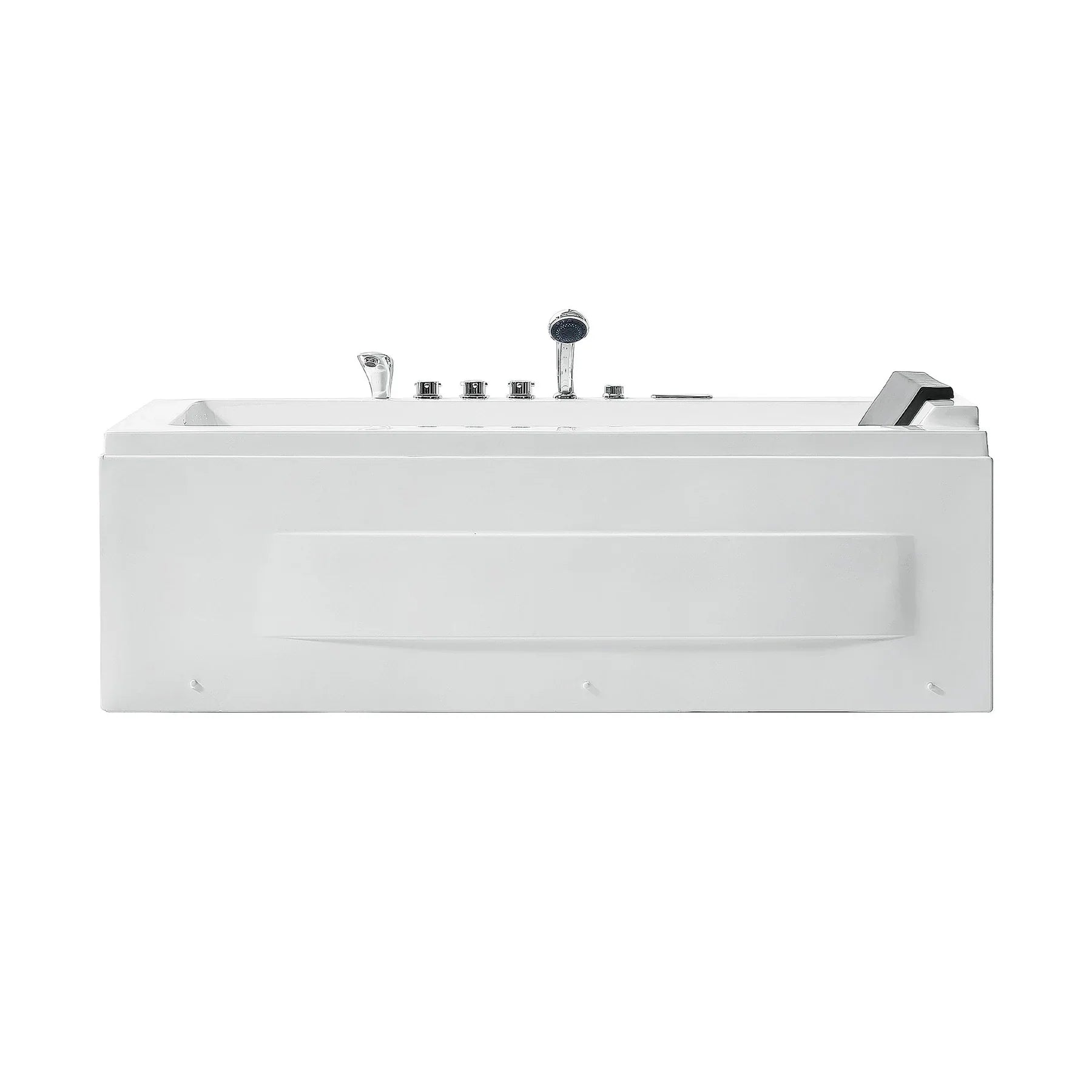 Empava 67 in. Rectangular Jetted Massage and Waterfall Bathtub (67JT351LED)
