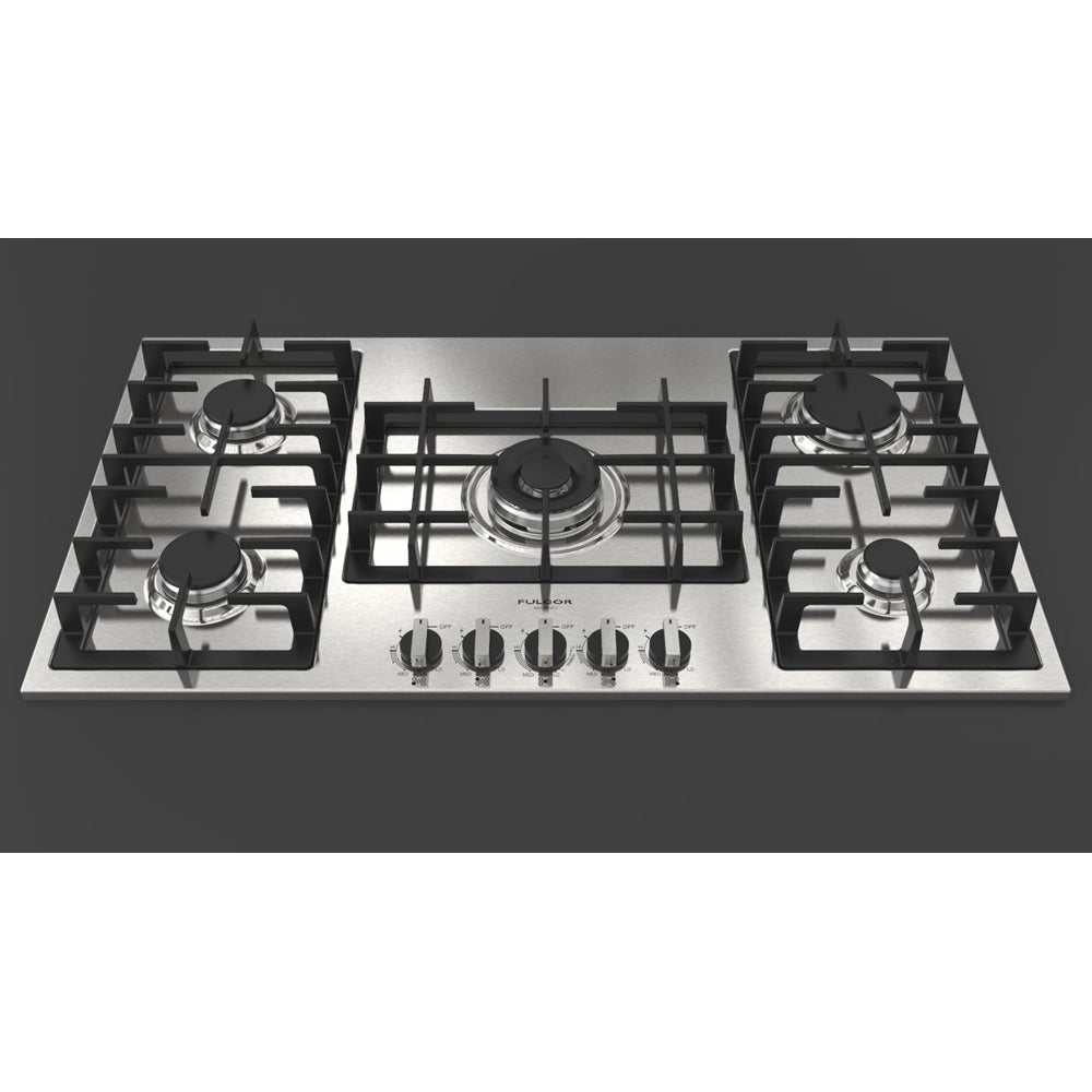 Fulgor Milano 36 in. 400 Series Gas Cooktop with 5 Burners in Stainless Steel (F4GK36S1)