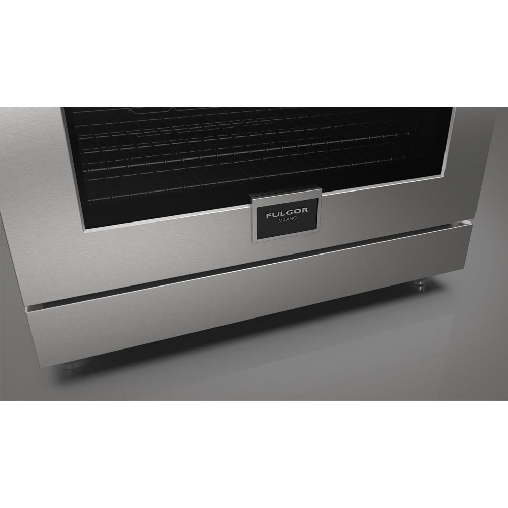 Fulgor Milano 36 in. 400 Series Accento Dual Fuel Range in Stainless Steel (F4PDF366S1)
