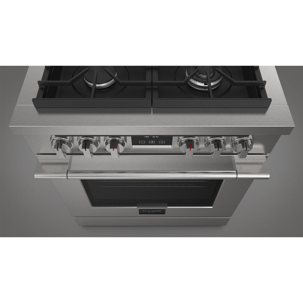 Fulgor Milano 30 in. 400 Series Accento All Gas Range in Stainless Steel (F4PGR304S2)