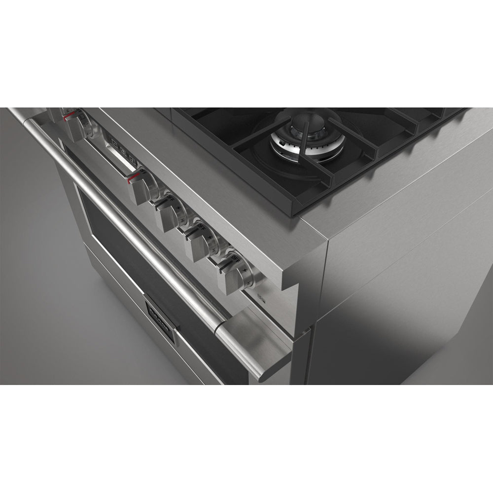 Fulgor Milano 36 in. 400 Series Accento All Gas Range in Stainless Steel (F4PGR366S2)