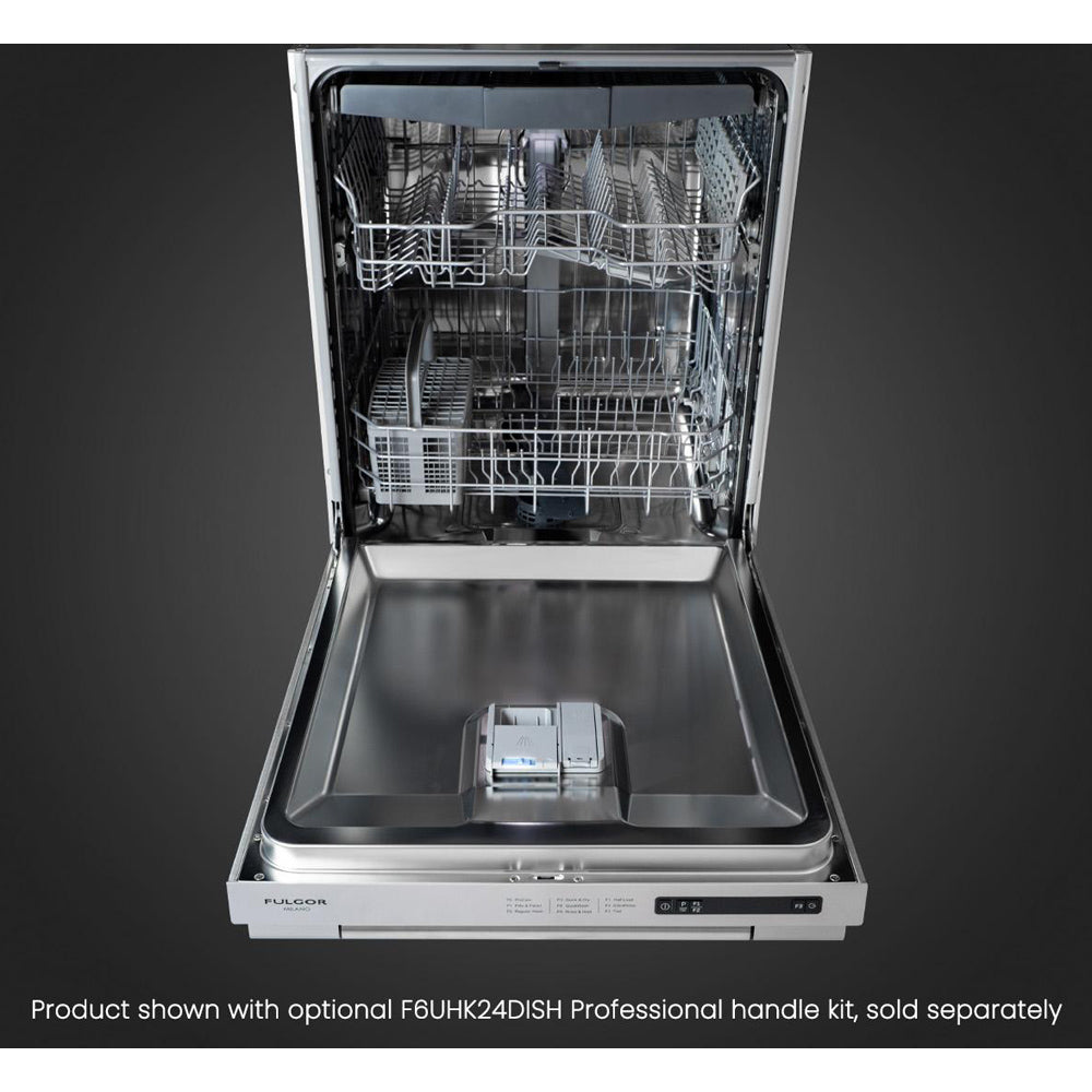 Fulgor Milano 24 in. Top Control Stainless Steel Dishwasher with Third Rack and Stainless Steel Tub (F6DWT24SS2)