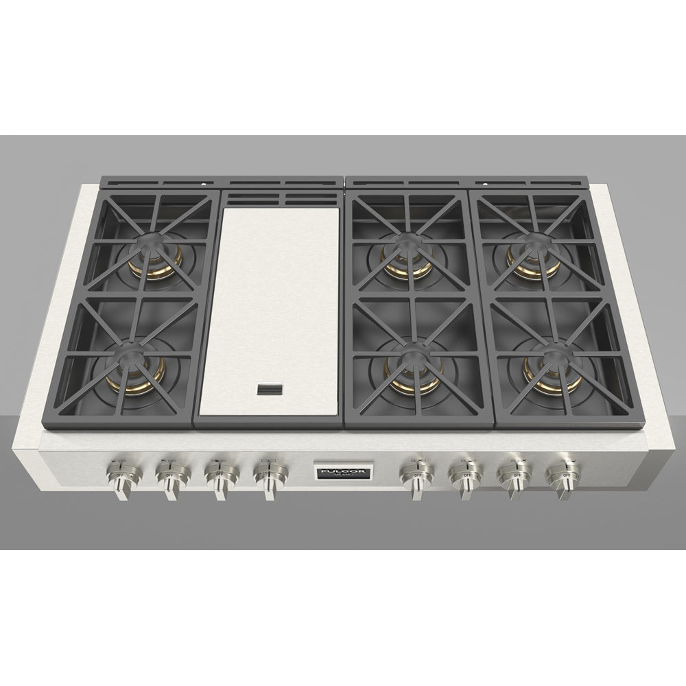 Fulgor Milano 48 in. 600 Professional Series All Gas Range Top (F6GRT486GS1)