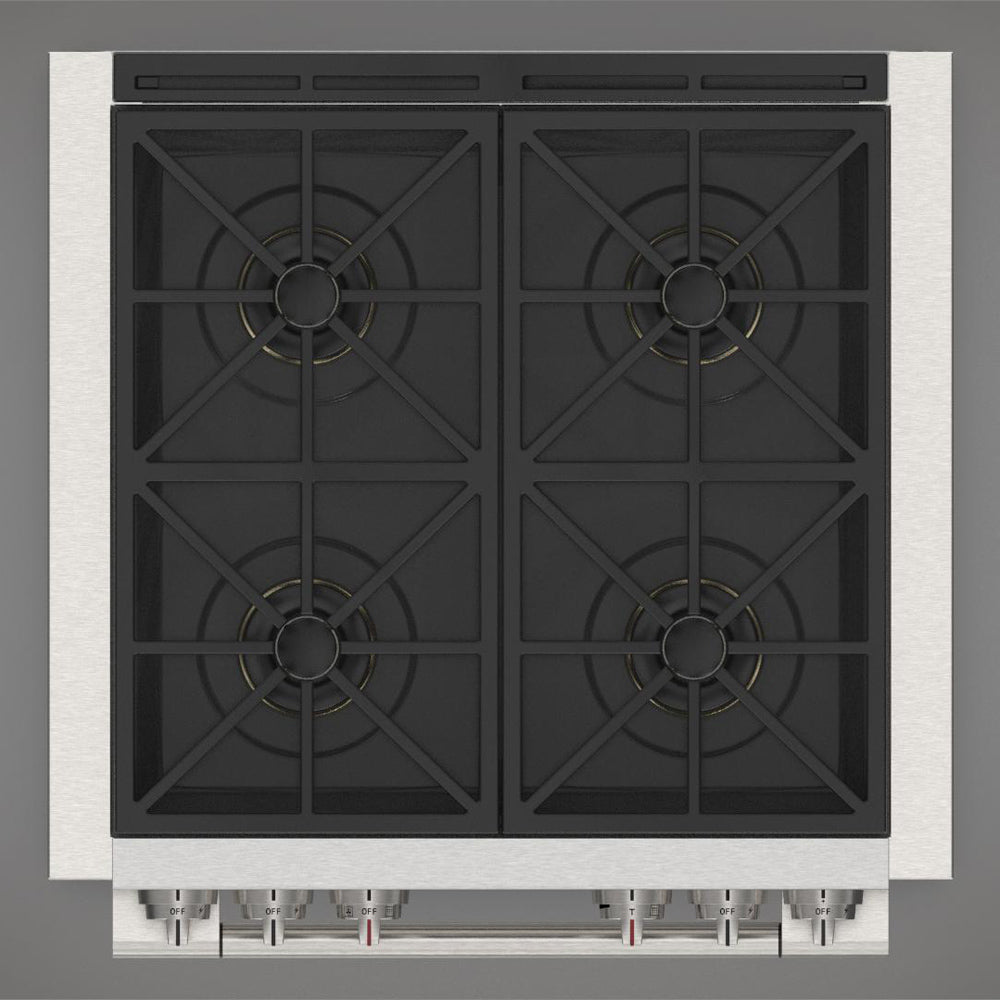 Fulgor Milano 30 in. 600 Series Dual Fuel Range with 4 Burners in Stainless Steel (F6PDF304S1)
