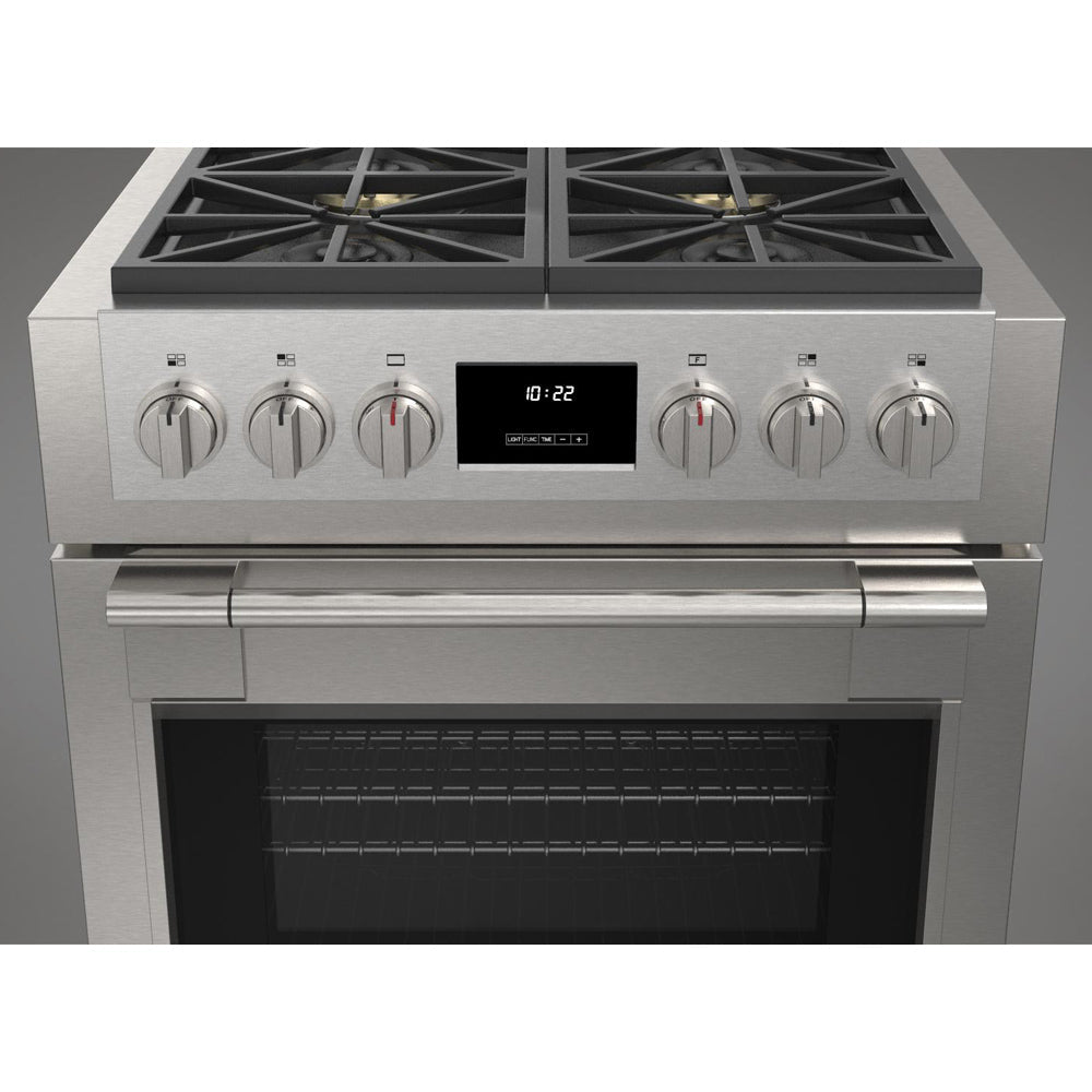 Fulgor Milano 30 in. 600 Series Pro All Gas Range with 4 Burners in Stainless Steel (F6PGR304S2)