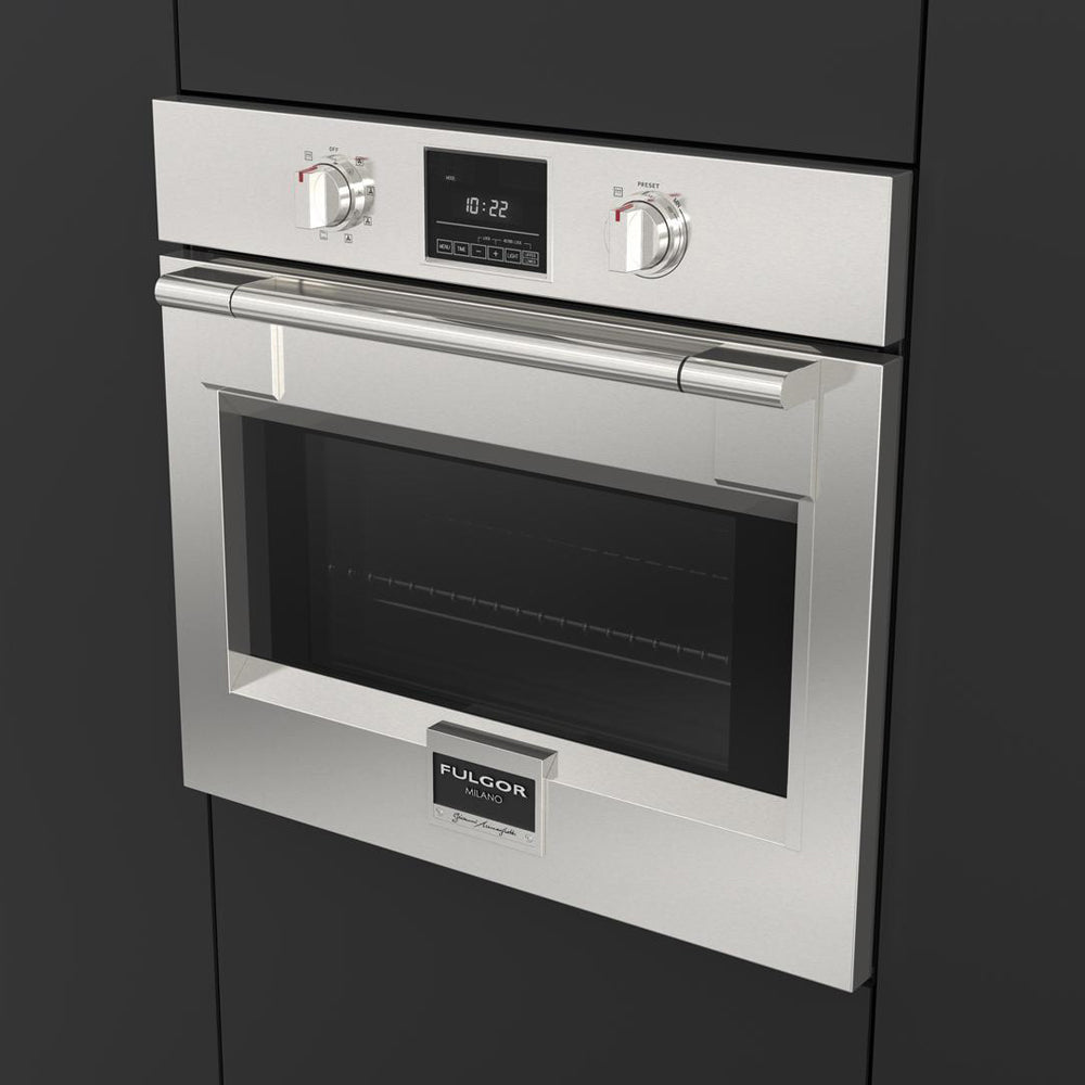 Fulgor Milano 30 in. Electric Single Built-in Single Wall Oven in Stainless Steel (F6PSP30S1)