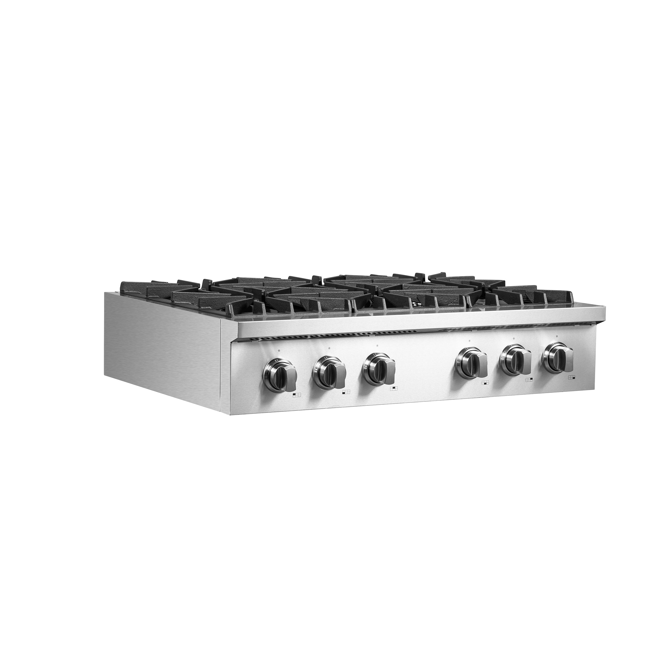 Forno Lseo 36 in. 6 Burner Gas Range top with Griddle in Stainless Steel (FCTGS5737-36)