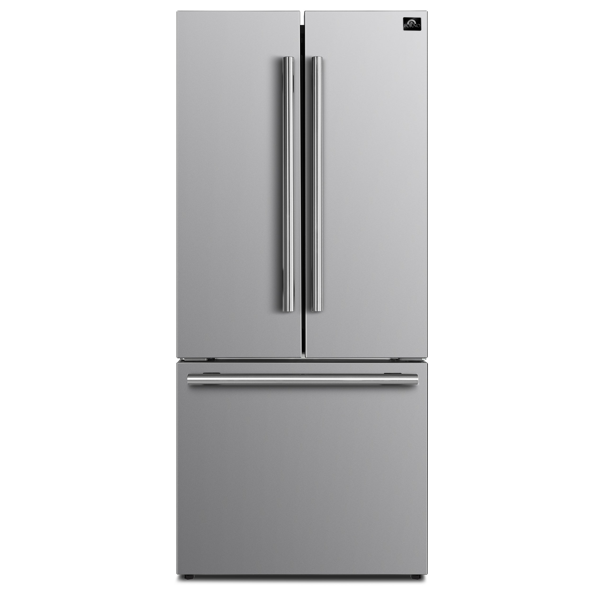 Forno Gallipoli - 31 in. 17.5 cu. ft. French Door Refrigerator with Internal Ice Maker in Stainless Steel (FFFFD1974-31SB)