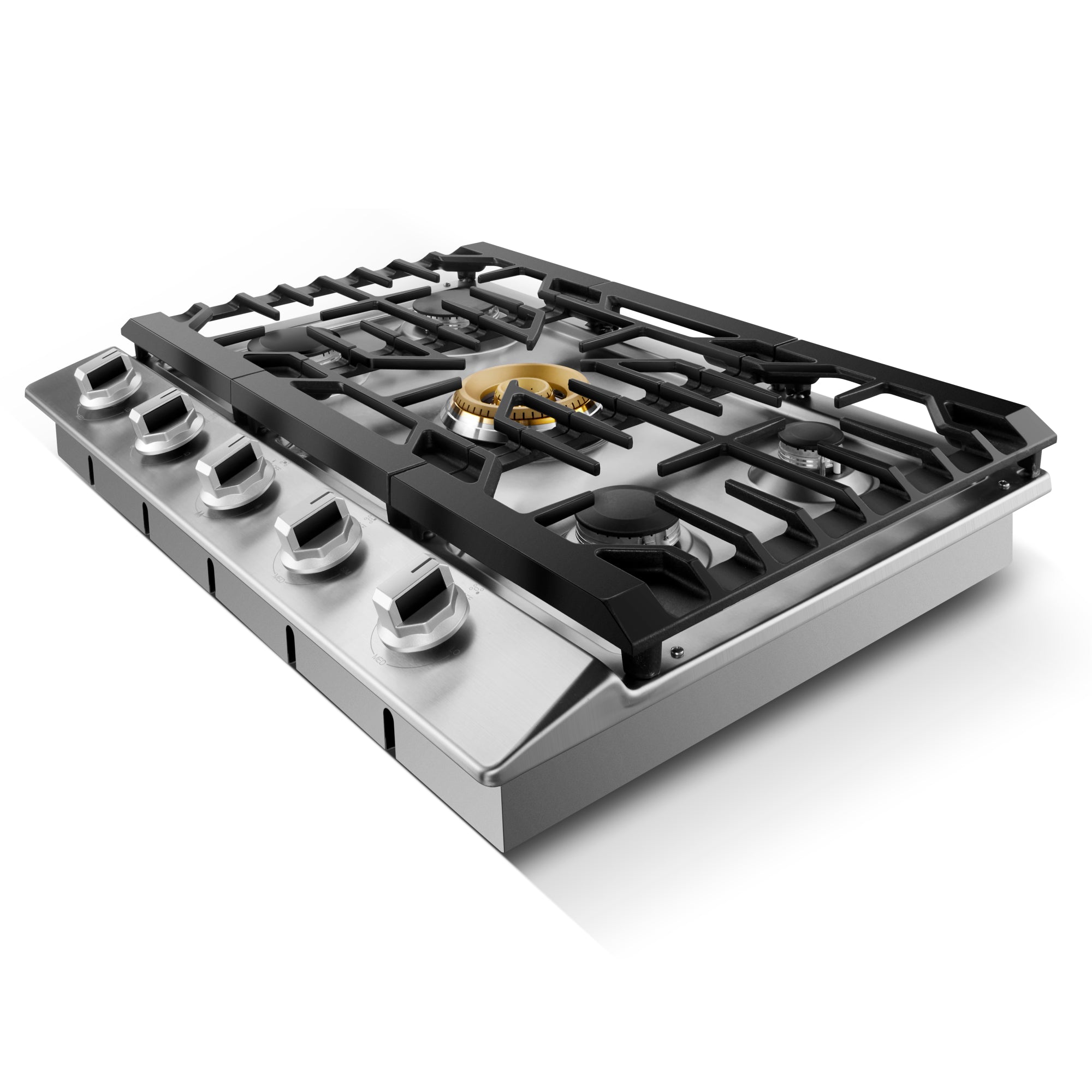 Fotile Tri-Ring Series 30 in. Gas Cooktop with 5 Burners in Stainless Steel (GLS30501)