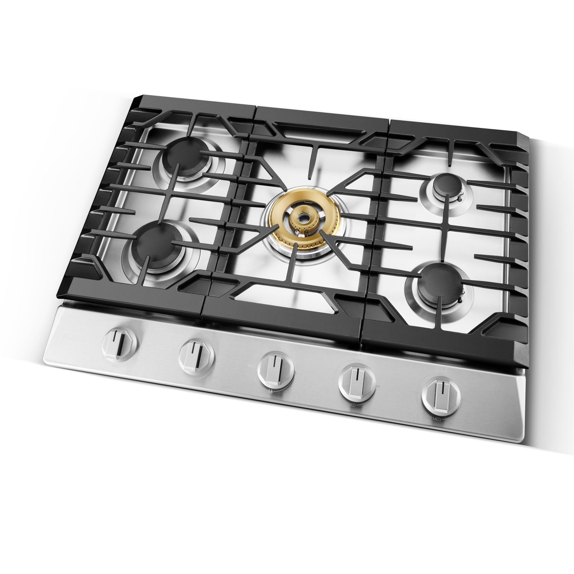 Fotile Tri-Ring Series 30 in. Gas Cooktop with 5 Burners in Stainless Steel (GLS30501)