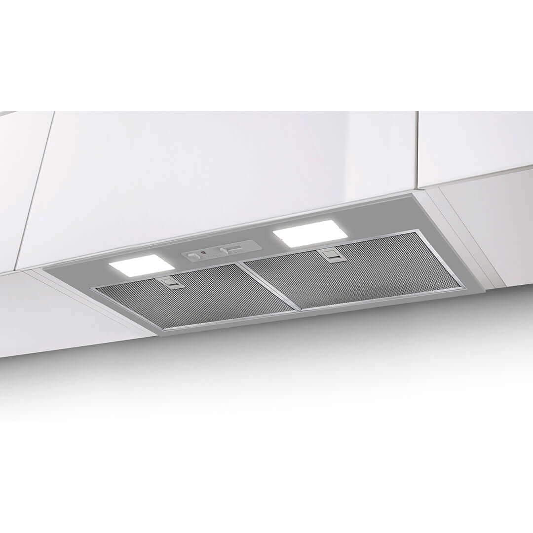 Faber Inca Smart Gray Range Hood Insert With Size Options In Stainless Steel